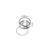 Springform pan with double bottom Ø28 cm.