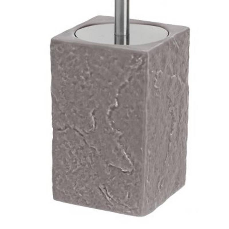 Elegant toilet brush holder in gray Petra series