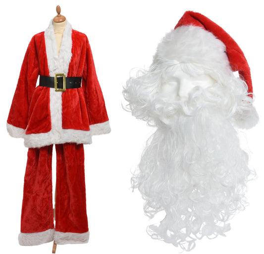 Acrylic Costume with Beard Hat Belt and Wig - 10cm x 43cm x 48cm