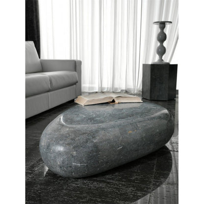 Mesa auxiliar moderna gris piedra 52 x 98 x h 27