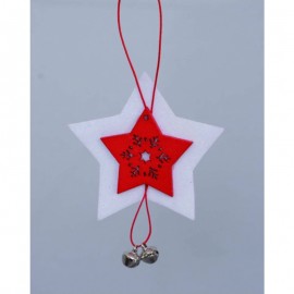 Red Star hanger for Christmas tree 8 cm