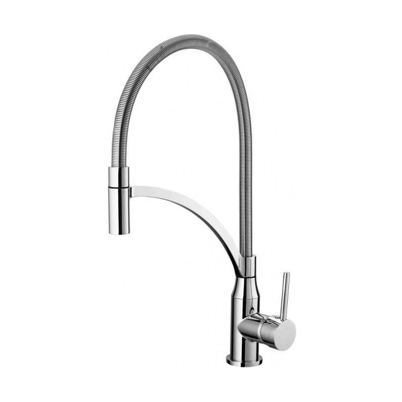 High Spout Sink Faucet With Extractable Spray, Atlanta Series