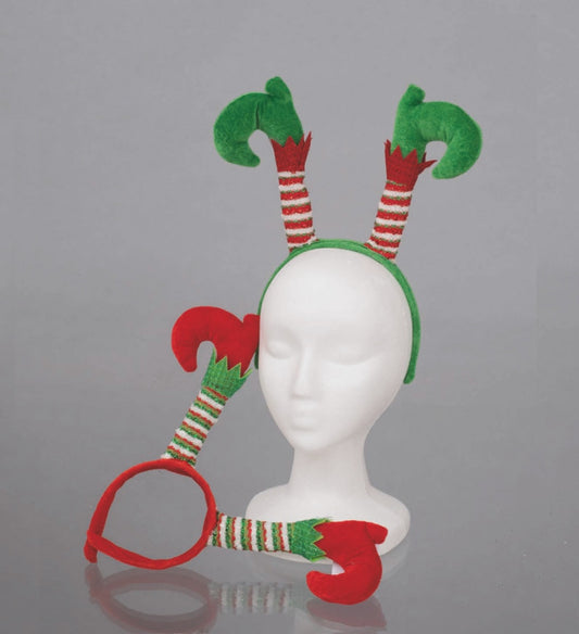 Elf peak Polyester W/Legs Green/Red 2 Colors Ass.12X33 Christmas decoration