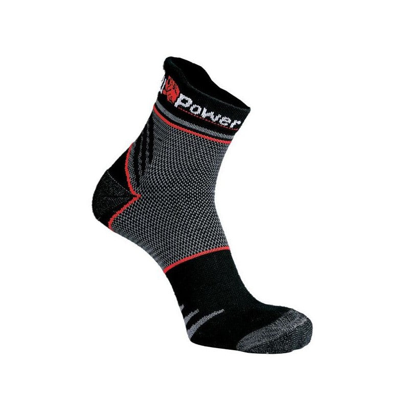 Hochwertige Upower Sunny Black Carbon Court-Socken L – 3er-Pack