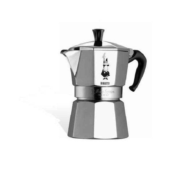 Bialetti Restyling cafetera con banda de aluminio 2 tazas