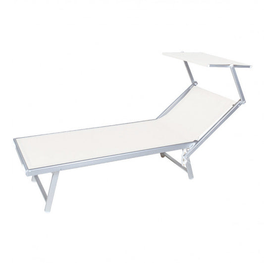 Klassische Strandliege Rimini 186x61x38 cm