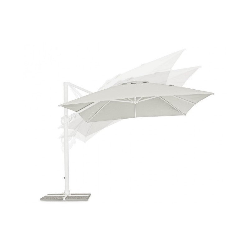 Eden parasol white-natural 300x400xh260 cm