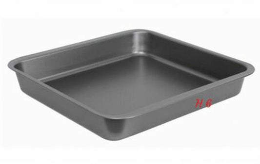 6 cm high square pan in medium quality non-stick aluminum, Italian product - 40.