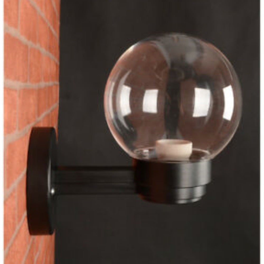 Sphere outdoor wall lamp with support