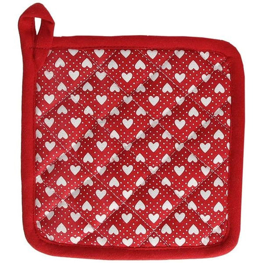 Quilted Cotton Red Pot Holder 18x18 cm