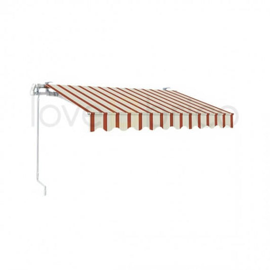 Roller awning 300x200 in aluminum - Bordeaux/Cream