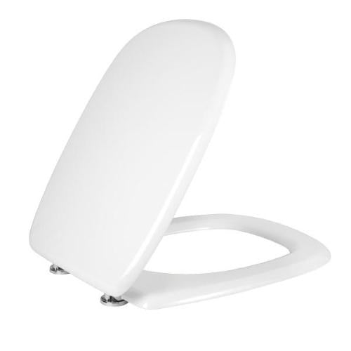 Toilet seat in white MDF wood for Dolomite Fleo toilet seat