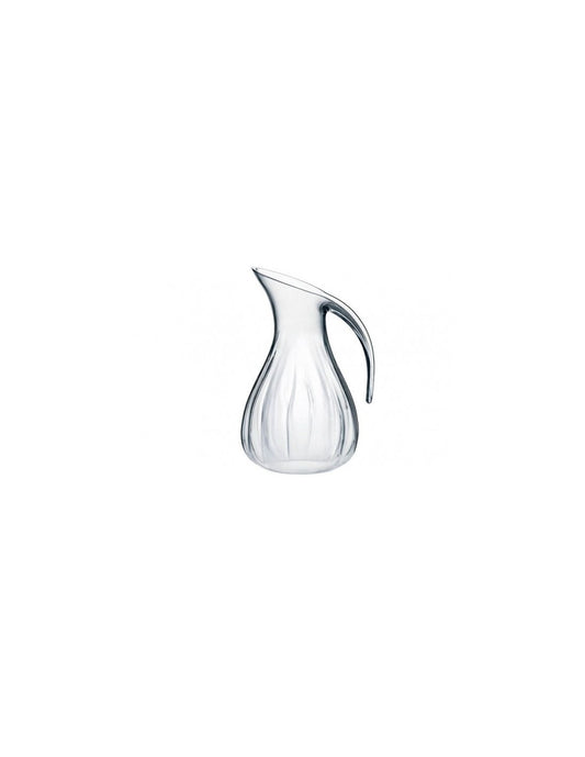 Elegant carafe in Aqua Clear blown glass