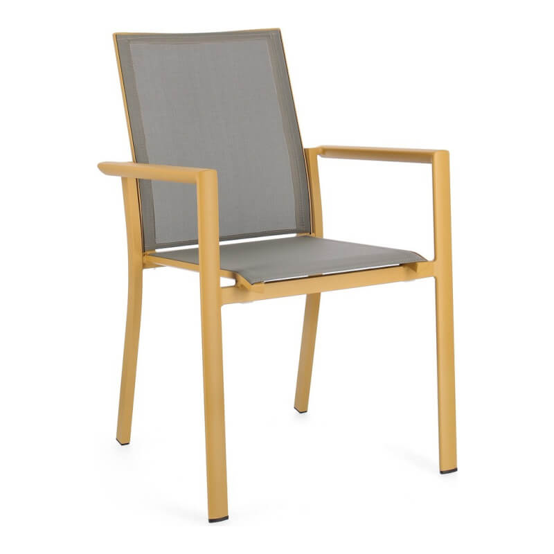 Chair With Armrests Konnor Mustard