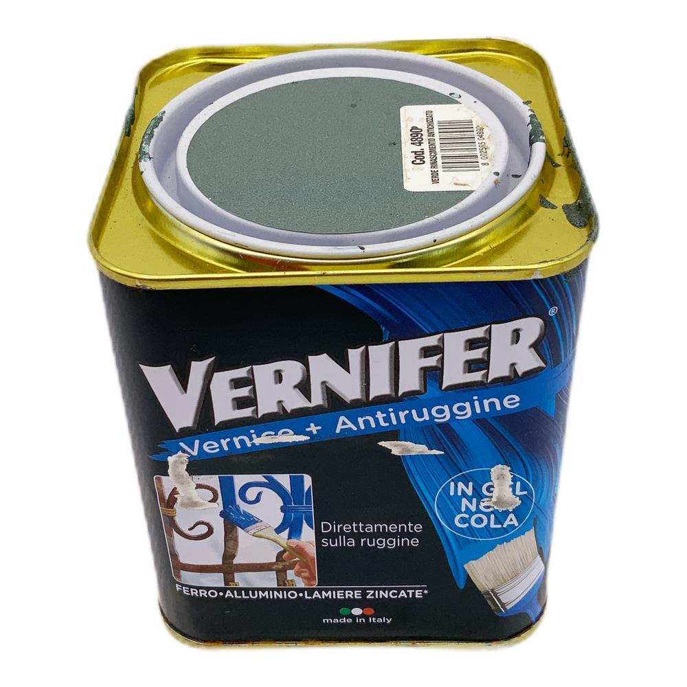 Vernifer Ml Anti-Rust Paint. 750 - Green Renaissance Arexons