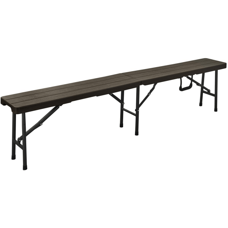 Folding Bench Brown Wood Finish