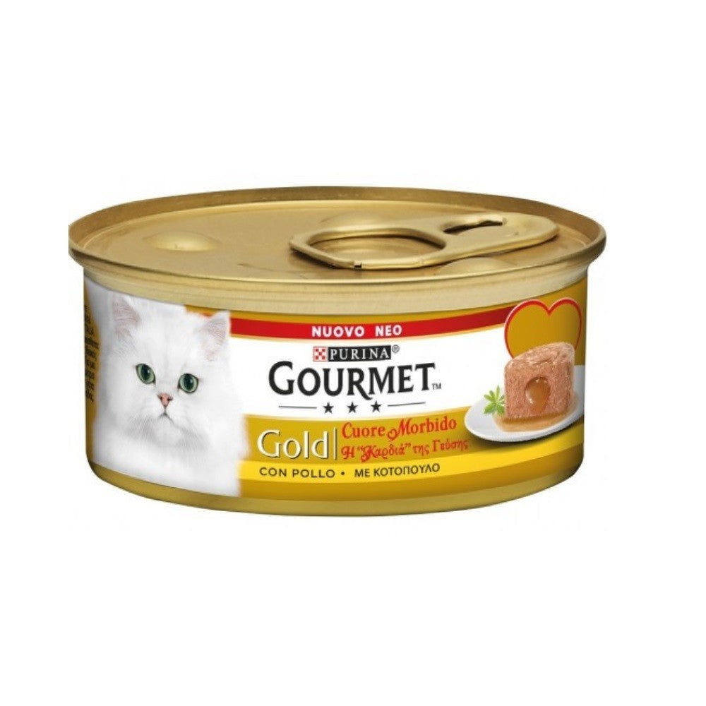 Gourmet Gold Corazón Suave Pollo Purina 85 gramos