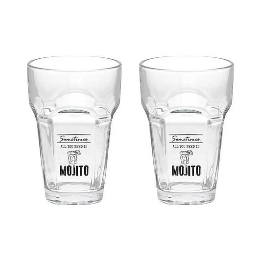 Set 2 Mojito Goblets In Transparent Glass Cc400 Let'S Party Line