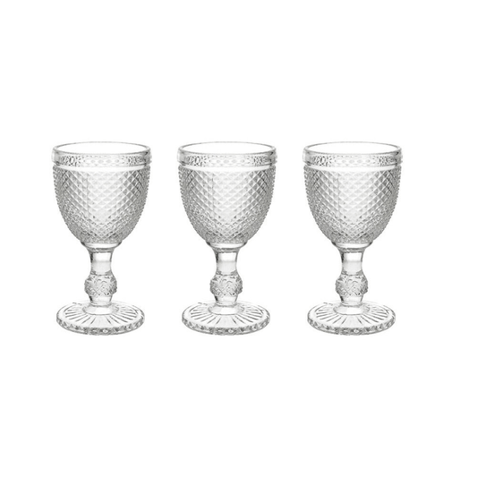 Set 3 Copas Transparentes cc 280 Diamante Cristal Transparente