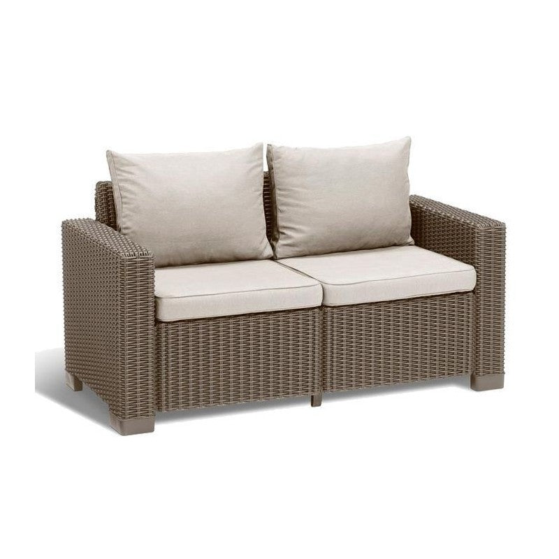 Keter 2-Sitzer-Sofa CALIFORNIA Cappuccino