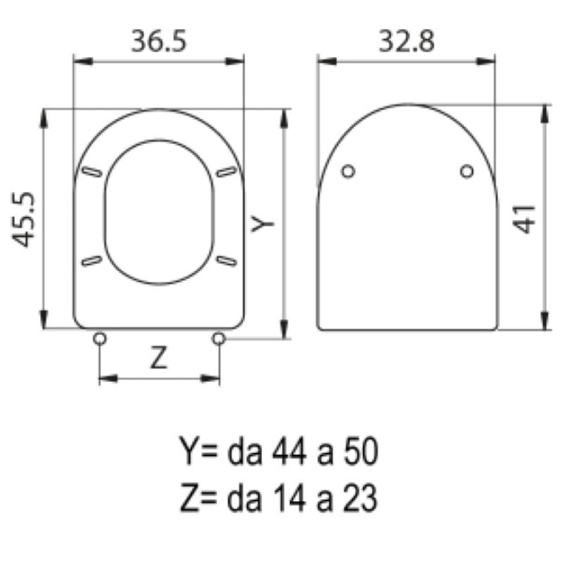 Aretusa Water Cover mit verstellbaren Metallscharnieren