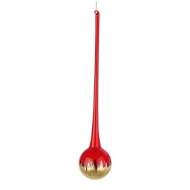 Colgante Bubble Christmas en cristal PAINT Oro Rojo