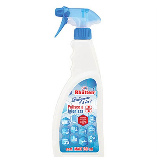 Higienizante Limpiador 2 En 1 Spray Rhutten Ml 750 Haccp