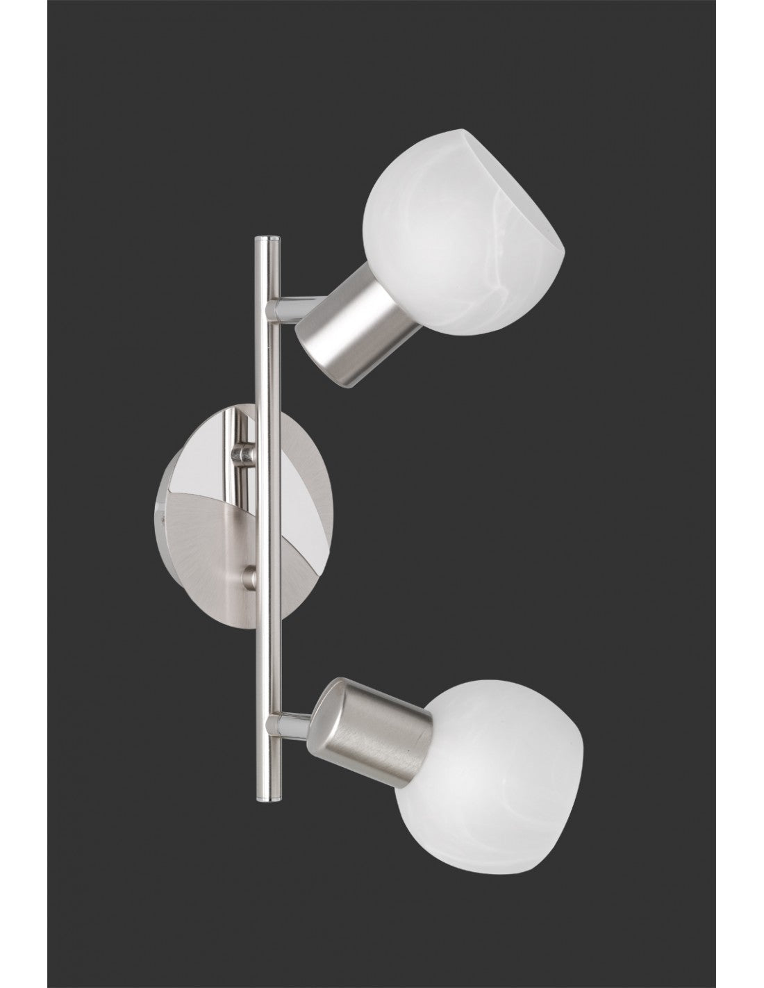 Ceiling Spotlight 2 Led Adjustable Antibes Nickel Trio Lighting