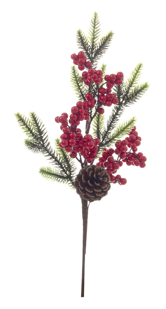 Wählen Sie Jennie Berries Red C-Pine Cone H45Cm