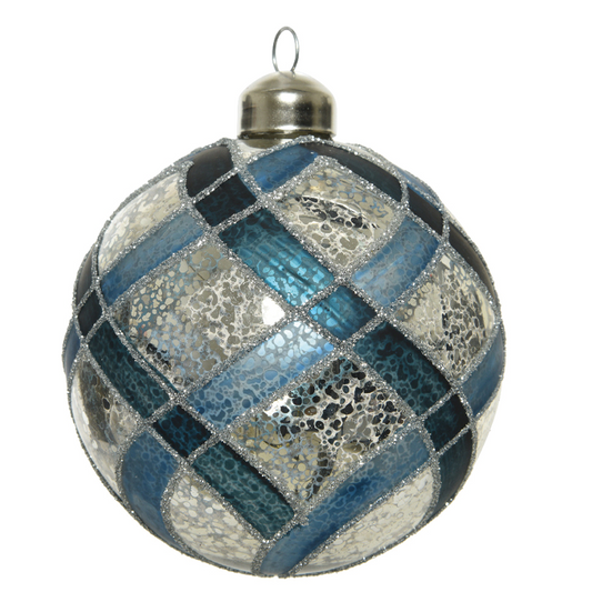 Christmas ball blue bauble Ø8 cm