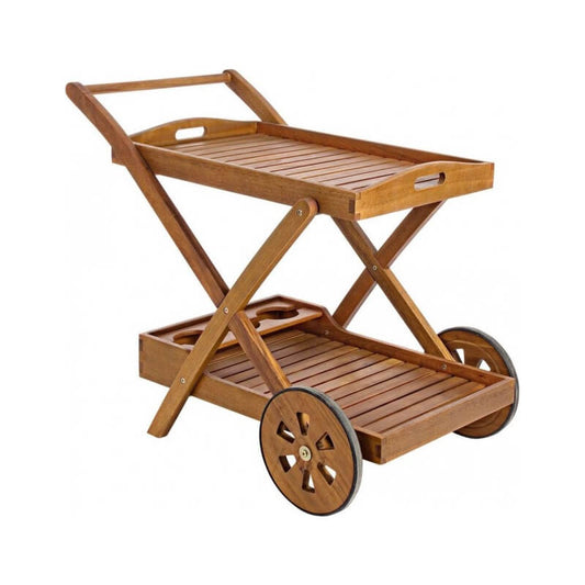 Carrito Noemi en melamina madera 89x56x76h cm