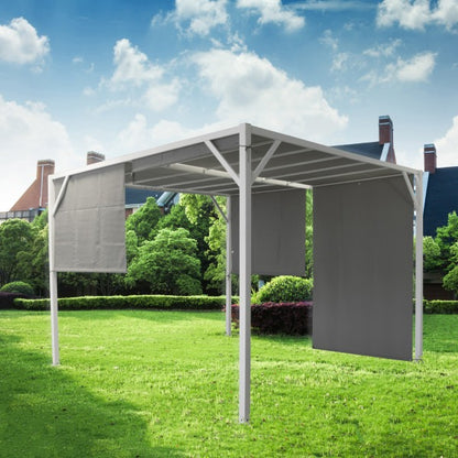 Black cube gazebo 300x300xH210 cm