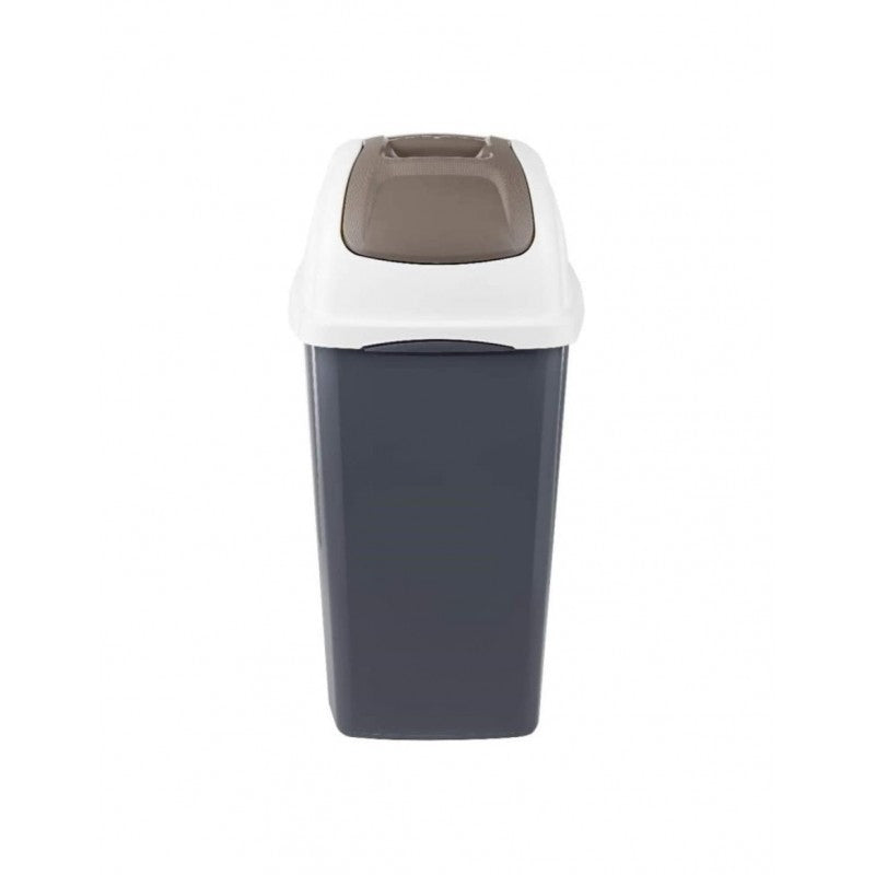 65 liter gray tilting waste bin