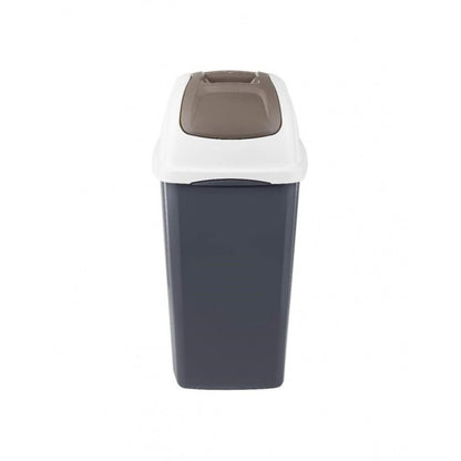 65 liter gray tilting waste bin