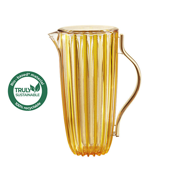 Jug with lid Guzzini Dolcevita amber