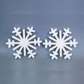 Weihnachts-Styropor-Schneeflocken-Set 30x1,5 cm 2 Stück