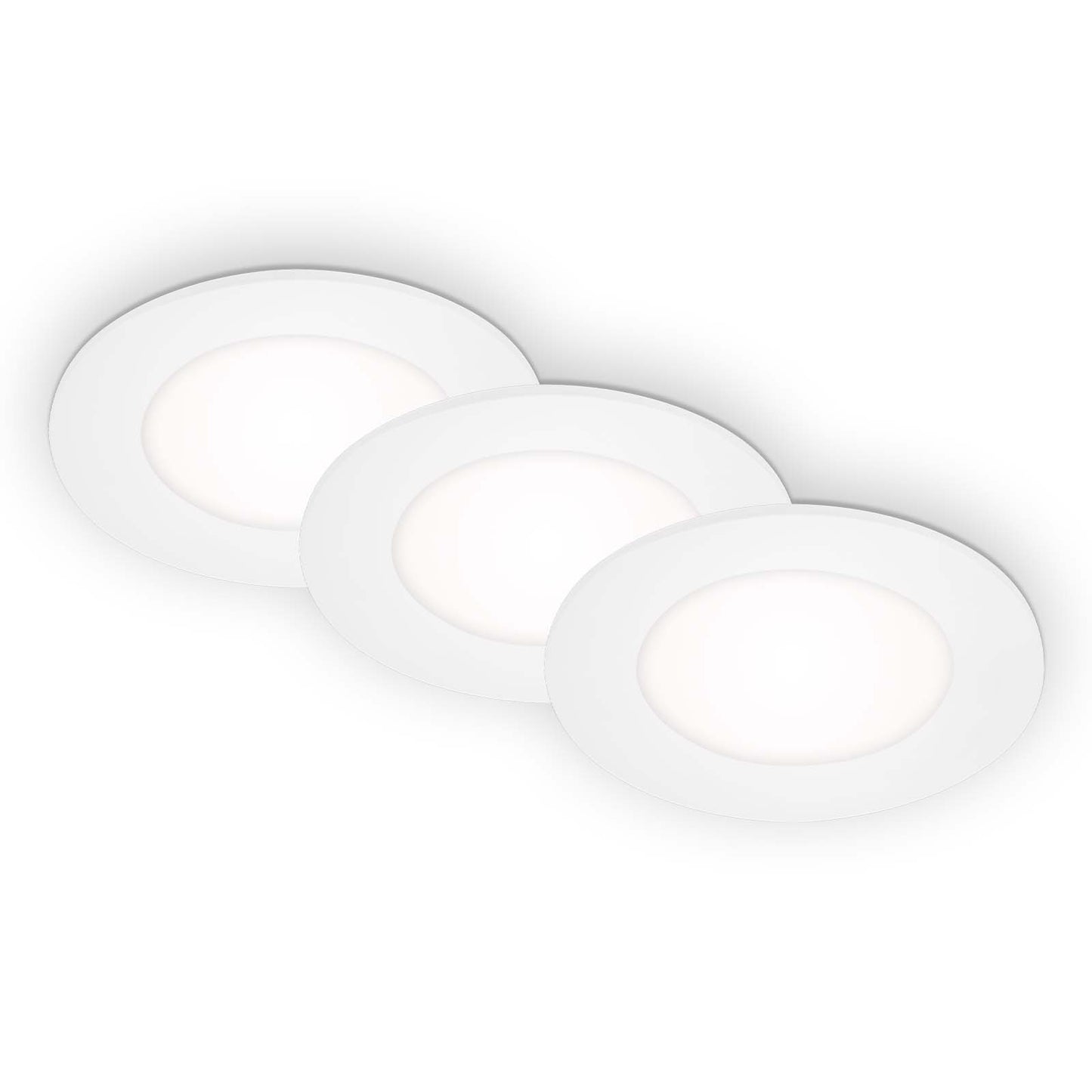 Luminaria LED empotrable Ø 8,6 cm 3x3W 350lm blanco