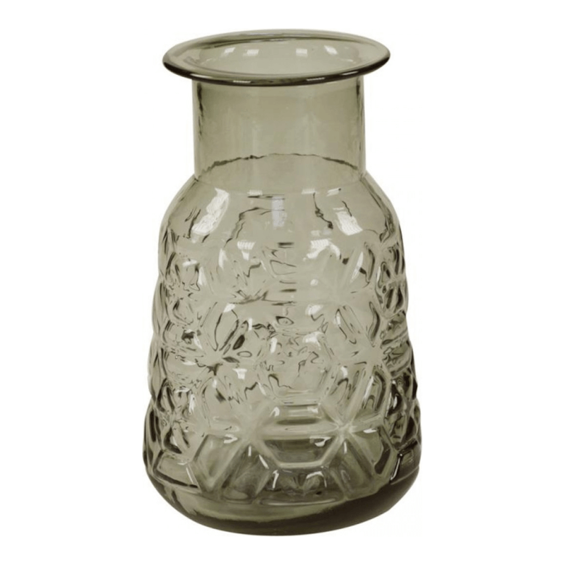 Lorenzongift – Dekorative Vase aus grauem Glas