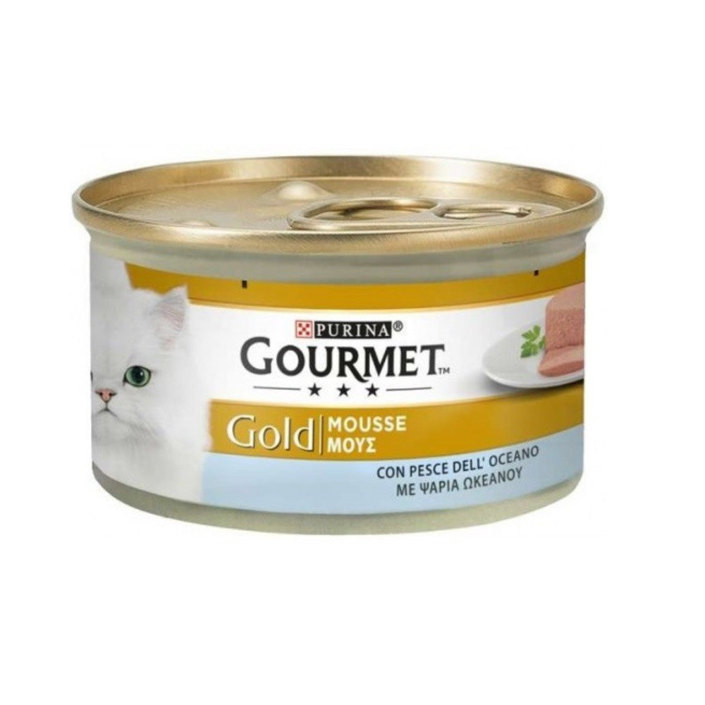 Mousse Gourmet Gold con Purina Ocean Fish 85 gramos