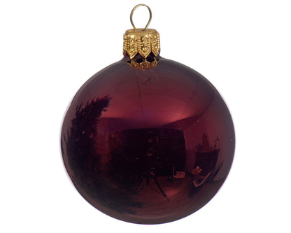 Wine Christmas bauble ø 6 cm