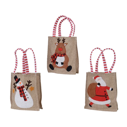 Assorted polyester Christmas bags