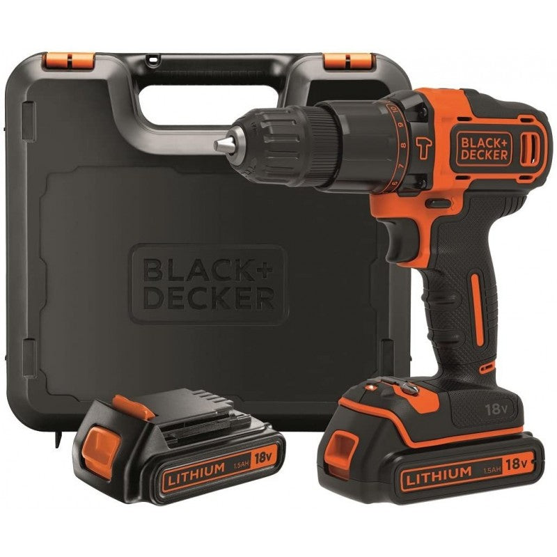 Taladro/atornillador de impacto 18V-1.5AH Black and Decker