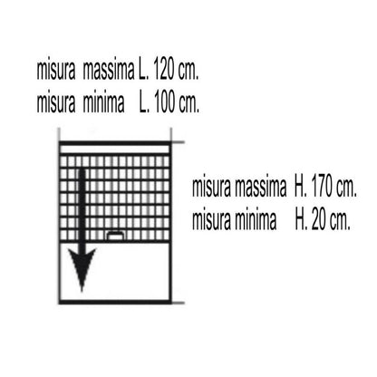 IRS-CE vertikaler Roll-Insektenschutz 120x170 cm Braun