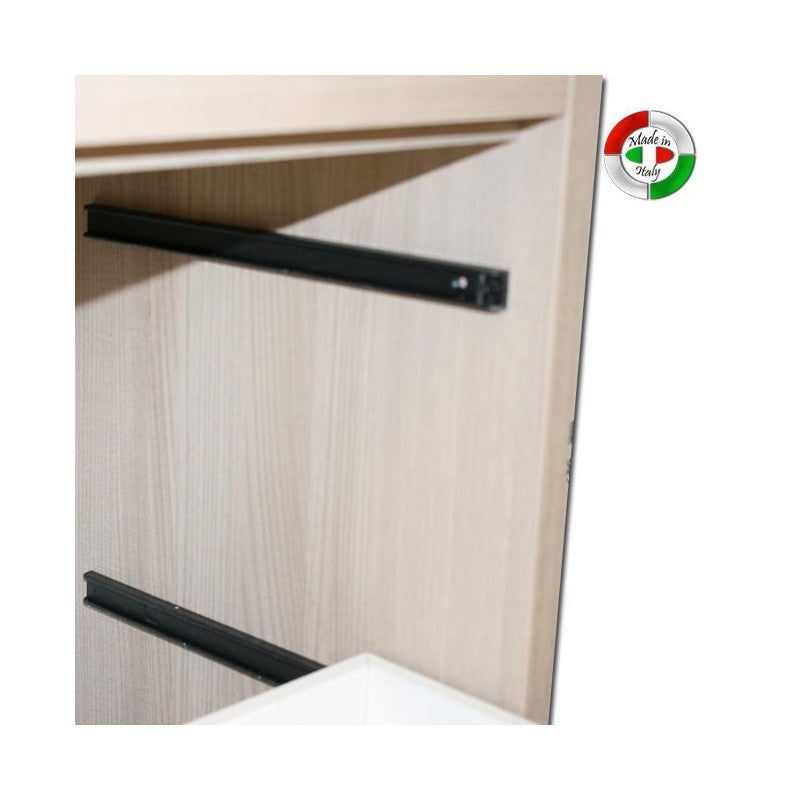 Mueble tabla de planchar Olmo en madera de melamina con 3 cajones 44x57xH.89 cm