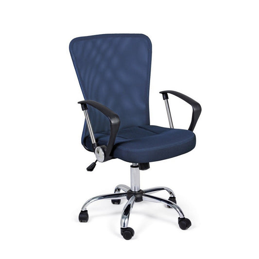 Brisbane blue fabric office chair