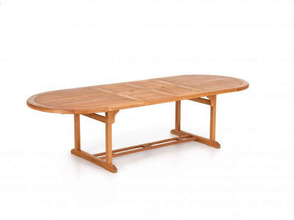 Extendable table in Eucalyptus wood 180/240 x 100 cm