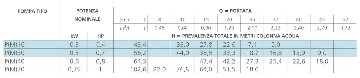 Elektrische Peripheralpumpe der P-Serie von Lowara