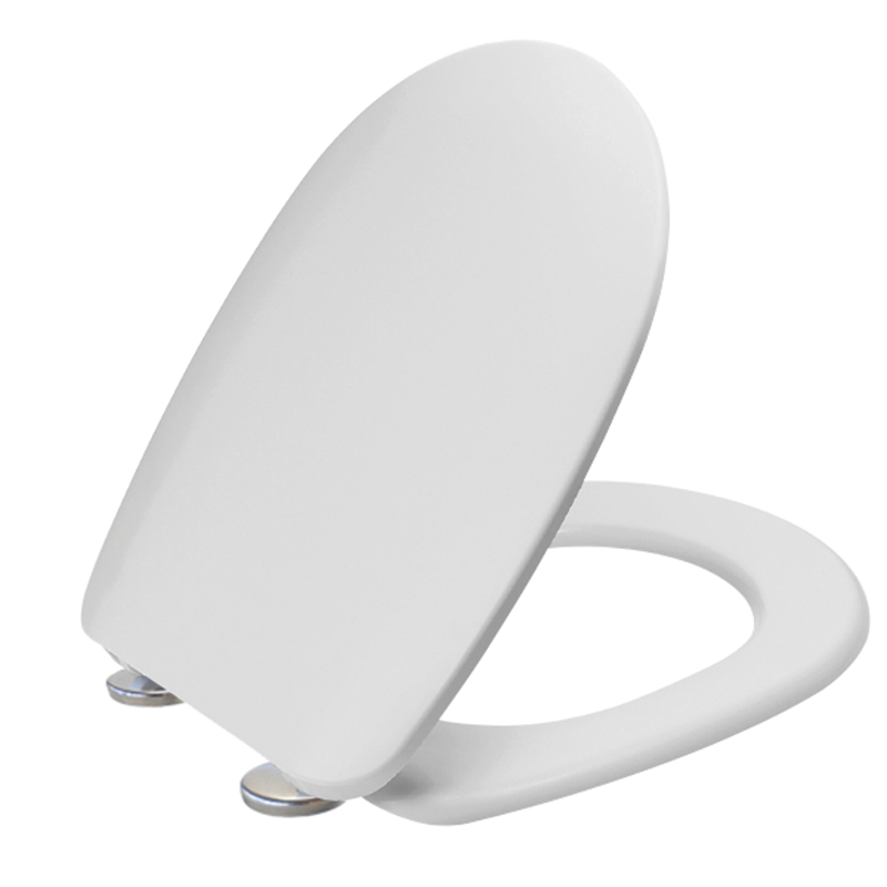 Passepartout toilet cover with adjustable stainless steel hinges that can be screwed from below