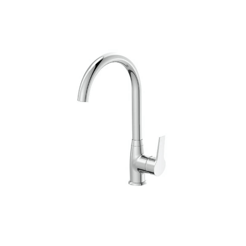 Chromed Sink Faucet With High Spout - Hellis Series