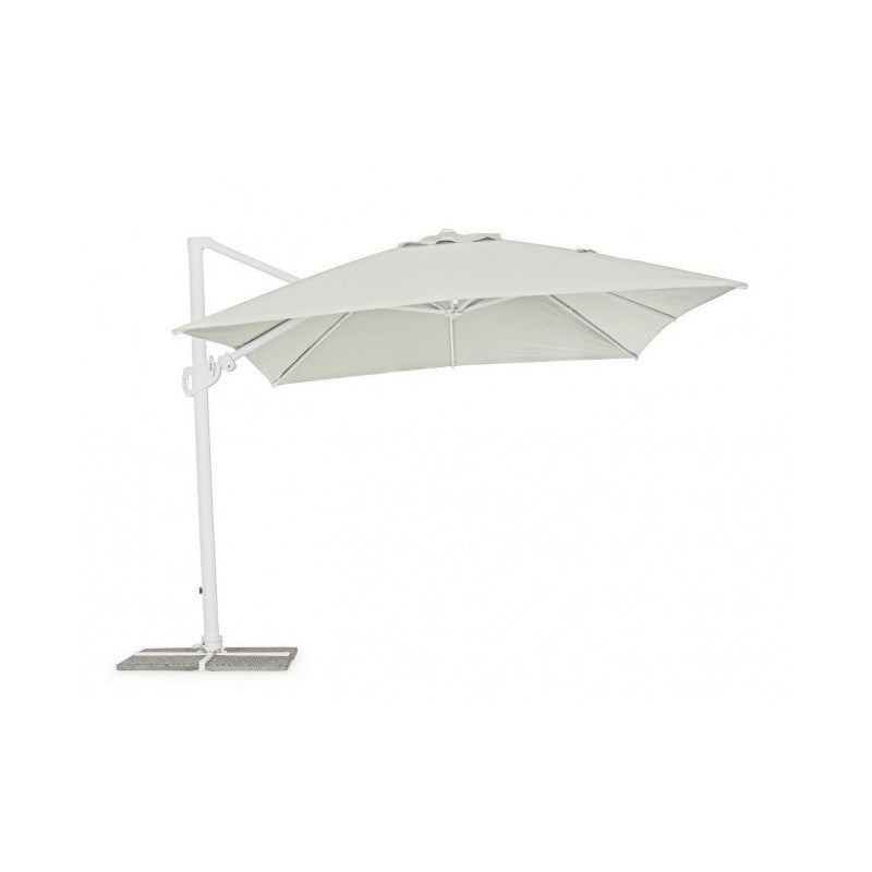 Eden parasol white-natural 300x400xh260 cm